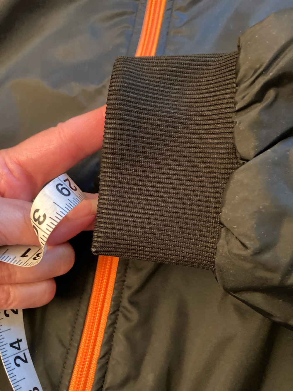 Burger King Men's Black Bomber Jacket Fleece Lined with Orange Trim - Picture 12 of 13